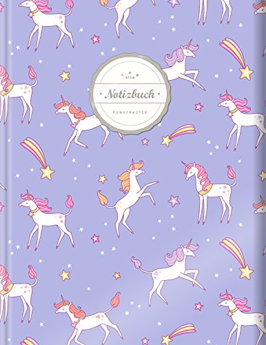 Punktraster Notizbuch (©Star, A4, 156 Seiten, Softcover) || Dickes Notizbuch mit Register + Robuster Einband || Bullet Journal, Handlettering, Skizzenbuch, Zeichenbuch, Tagebuch, "Einhorn" von CREATESPACE
