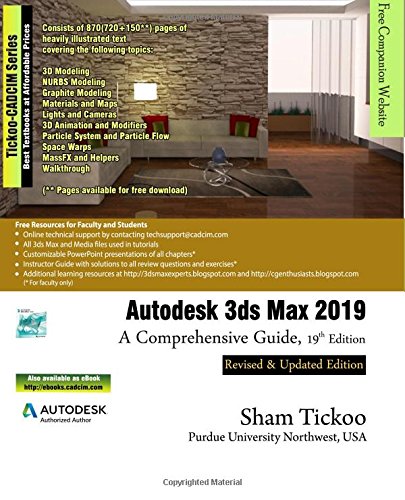Autodesk 3ds Max 2019: A Comprehensive Guide, 19th Edition von CADCIM Technologies