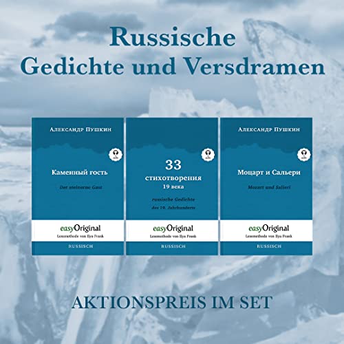 Russische Gedichte und Versdramen (Bücher + 3 Audio+CDs): Lesemethode von Ilya Frank - Ungekürzter Originaltext - Russisch durch Spaß am Lesen lernen, ... - Lesemethode von Ilya Frank)