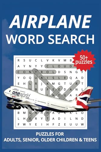 Airplane Word Search Puzzle Book: Word Searches with Easy to Read Print about Airplanes, Aircraft, Airlines and More | 6x9 inches, 110 pages | 50+ Puzzles _ Gift for Vacations, Holidays and Free times Airplane Word Search Puzzle Book: Word Searches with Easy to Read Print about Airplanes, Aircraft, Airlines and More | 6x9 inches, 110 pages | 50+ Puzzles _ Gift for Vacations, Holidays and Free times von Independently published