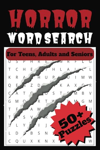 Horror Word Search Puzzle Book: Word Searches with Easy to Read Print about Horror and More | 6x9 inches, 110 pages | 50+ Puzzles... Horror Word Search Puzzle Book: Word Searches with Easy to Read Print about Horror and More | 6x9 inches, 110 pages | 50+ Puzzles... von Independently published