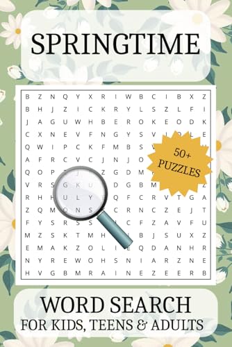 Springtime Word Search Puzzle Book: Word searches with easy to read print about Springtime, Spring Season, Spring Weather | 6 x 9 inches, 110 pages | ... times, grandmothers, farm lovers, and more Springtime Word Search Puzzle Book: Word searches with easy to read print about Springtime, Spring Season, Spring Weather | 6 x 9 inches, 110 pages | ... times, grandmothers, farm lovers, and more von Independently published