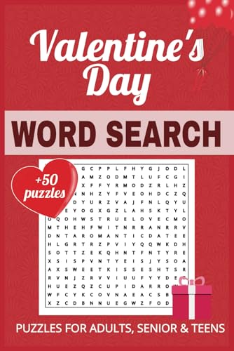 Valentine's Day Word Search Puzzle Book: Word Searches with Easy to Red Print about Valentine, Love, Romance and More | 6x9 inches, 110 pages | 50+ ... Gift for Vacations, Holidays and Free times. Valentine's Day Word Search Puzzle Book: Word Searches with Easy to Red Print about Valentine, Love, Romance and More | 6x9 inches, 110 pages | 50+ ... Gift for Vacations, Holidays and Free times. von Independently published