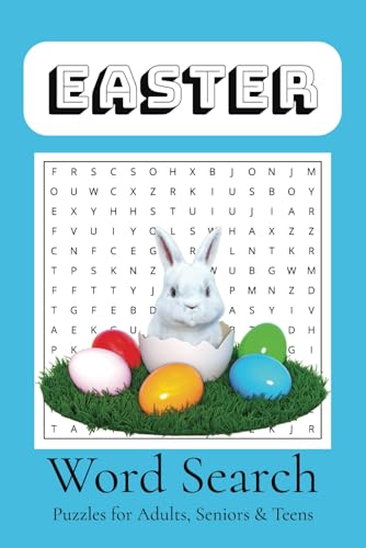Easter Word Search Puzzle Book: Word Searches with Easy to Read Print about Easter, Easter Bunny, Egg hunt and More | 6x9 inches. 110 pages | 50+ ... Gift for Vacations, Holidays, and Free Time. von Independently published