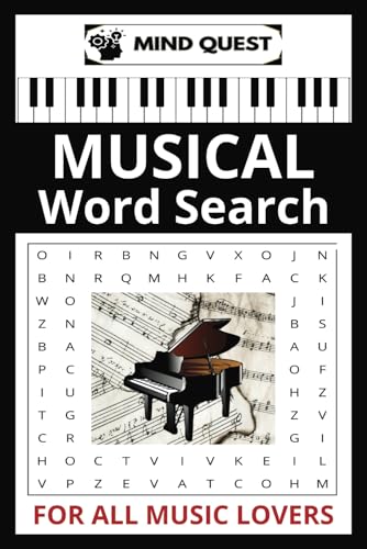 Musical Word Search Book: A Music Themed Word Find Puzzle Book for Music Lovers of All Ages von Independently published