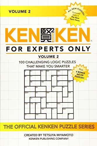 KenKen: For Experts Only, Volume 2