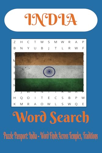 India Word Search: Explore Indian Culture, Cities, Festivals & Food Through Relaxing Word Find Puzzles – Over 50 Puzzles with Solutions | 6x9 inches von Independently published