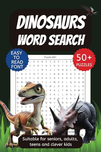 Dinosaurs Word Search Book: The Ultimate Dinosaur Names Word Search Book (Ultimate Word Searches) von Independently published