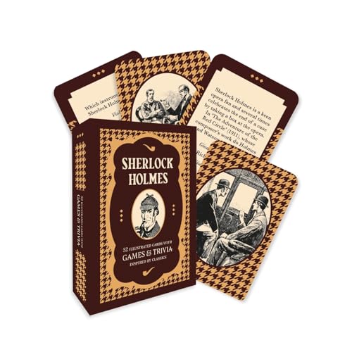Sherlock Holmes: 52 Illustrated Cards With Games and Trivia Inspired by Classics