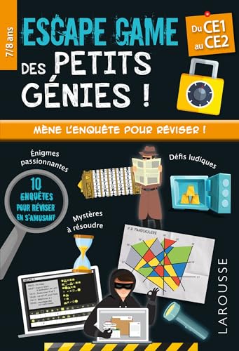 Escape game des petits génies - CE1-CE2 - Cahier de vacances: Du CE1 au CE2 Escape game des petits génies - CE1-CE2 - Cahier de vacances: Du CE1 au CE2 von LAROUSSE