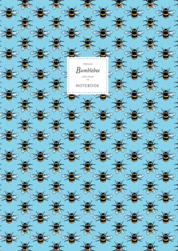 Bumblebee Notebook - Lined Pages - A4 - Premium: (Sky Blue Edition) Fun notebook 192 lined pages (A4 / 8.27x11.69 inches / 21x29.7cm)