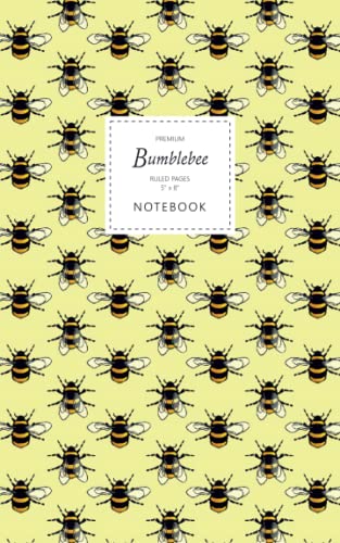 Bumblebee Notebook - Ruled Pages - 5x8 - Premium (Yellow)