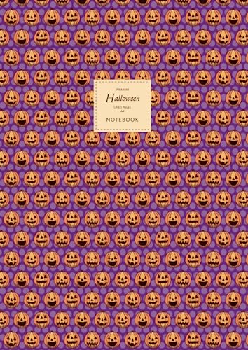 Halloween Notebook - Lined Pages - A4 - Premium: (Purple Edition) Fun notebook 192 lined pages (A4 / 8.27x11.69 inches / 21x29.7cm)