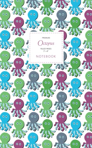 Octopus Notebook - Ruled Pages - 5x8 - Premium (Spring)