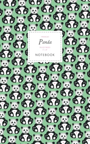Panda Notebook - Ruled Pages - 5x8 - Premium (Green)