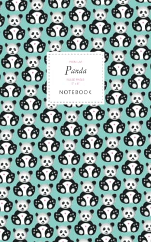 Panda Notebook - Ruled Pages - 5x8 - Premium (Sky Blue)