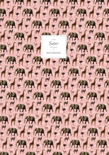 Safari Notebook - Lined Pages - A4 - Premium: (Pink Edition) Fun Animal Notebook 192 lined pages (A4 / 8.27x11.69 inches / 21x29.7cm) von Independently published