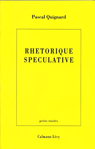 Rhétorique spéculative