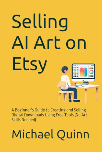 Selling AI Art on Etsy: A Beginner’s Guide to Creating and Selling Digital Downloads Using Free Tools (No Art Skills Needed) von Independently published