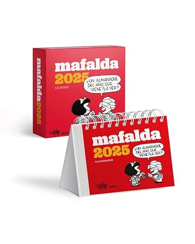 Mafalda 2025, Calendario Escritorio Rojo CON CAJA von Ediciones Granica S.A.