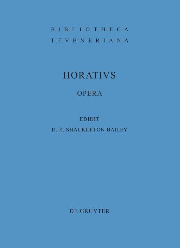 Opera (Bibliotheca scriptorum Graecorum et Romanorum Teubneriana)