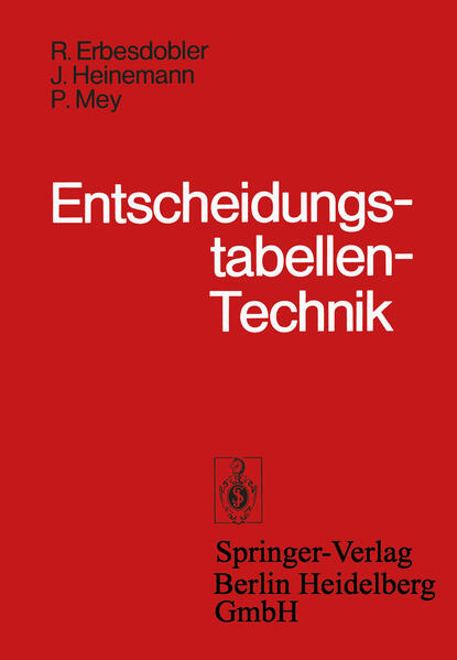 Entscheidungstabellen-Technik von Springer Berlin Heidelberg