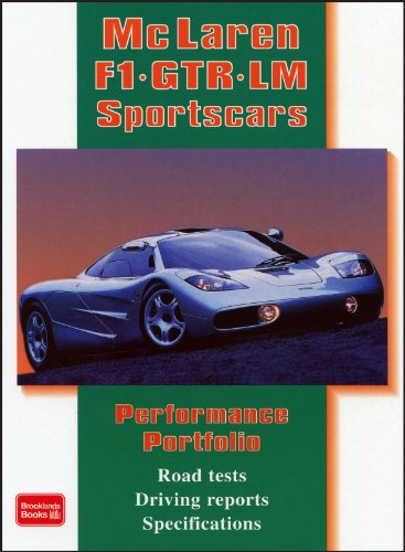 McLaren F1 GTR LM Sportscars Performance Portfolio von Brooklands Books