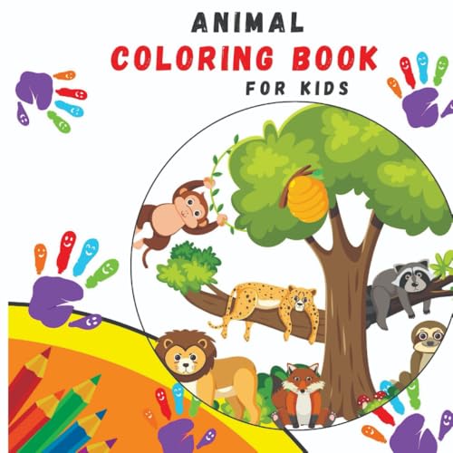 Animals Coloring Book for Kids: Fun and Educational Coloring Pages: Perfect for Toddlers and Kids Ages 1-4 | Fun, Simple, and Educational Coloring Pages von Independently published