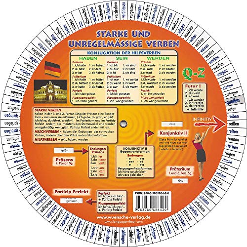 Wnsche, Verlag Deutsche unregelmässige Verben: Sprachdrehscheibe: 184 der meistgebrauchten unregelmäßigen Verben von Wnsche, Verlag