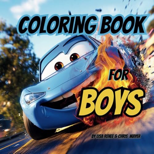 COLORING BOOK FOR BOYS | BOLD & EASY: MONSTER TRUCKS, CARS, CONSTRUCTION VEHICLES, FIRE & MORE ALL IN ONE! (Enlightened Palette Coloring Books) von Independently published