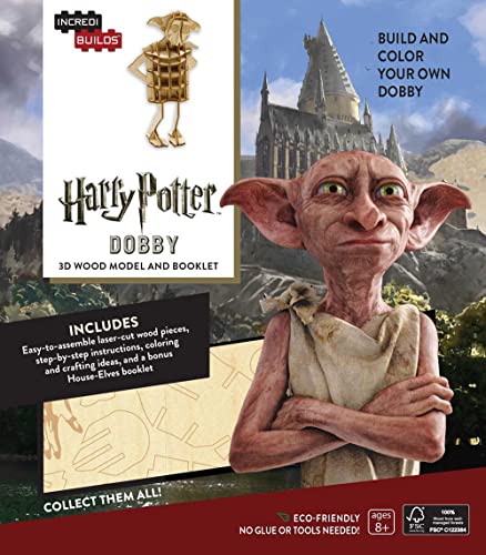 INCREDIBUILDS: HARRY POTTER: DOBBY 3D WOOD MODEL AND BOOKLET INCREDIBUILDS: HARRY POTTER: DOBBY 3D WOOD MODEL AND BOOKLET