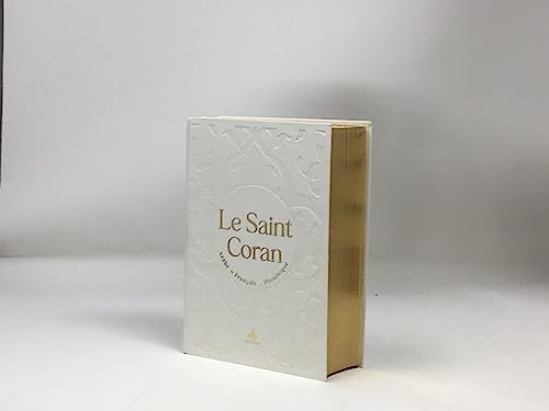Saint Coran - Arabe franCais phonEtique - format moyen(13 x 17 cm) - Blanc - Dorure von AL BOURAQ