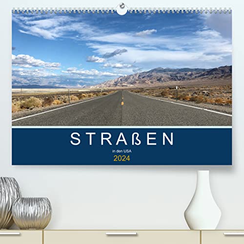 Straßen in den USA (hochwertiger Premium Wandkalender 2024 DIN A2 quer), Kunstdruck in Hochglanz