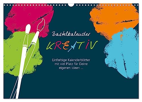 Bastelkalender KREATIV (Wandkalender 2025 DIN A3 quer), CALVENDO Monatskalender von CALVENDO