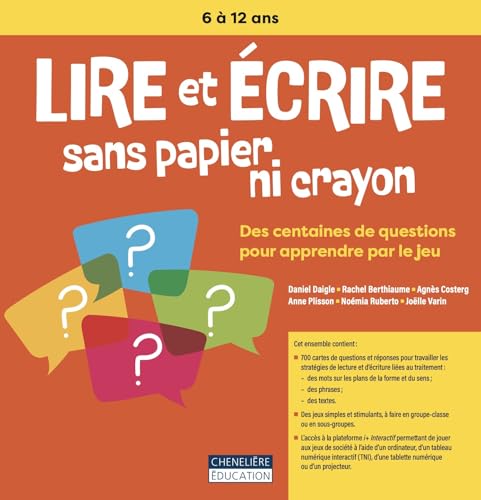 LIRE ET ÉCRIRE SANS PAPIER NI CRAYON von CHENELIERE