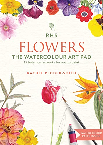 RHS Flowers The Watercolour Art Pad von Mitchell Beazley