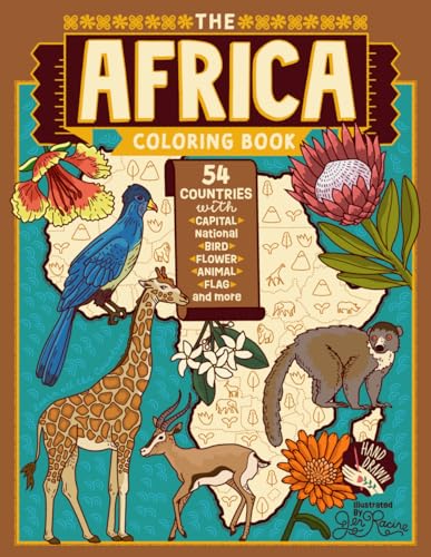The Africa Coloring Book: 54 Maps with Capitals and National Symbols (Explore the World Geography Coloring Books) The Africa Coloring Book: 54 Maps with Capitals and National Symbols (Explore the World Geography Coloring Books) von Eclectic Esquire Media, LLC