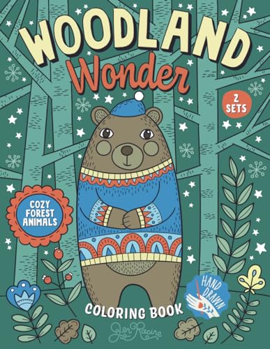 Woodland Wonder: Cozy Forest Animals Coloring Book (Scandi Simple Coloring Books) von Eclectic Esquire Media, LLC