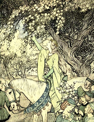 Notebook: Arthur Rackham Guinevere in the Woods Large Journal 110 Pages Wideruled von Independently published