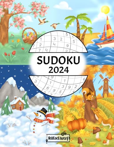 Sudoku 2024: Sudoku Buch für Erwachsene mit 366 datierten Sudoku Rätseln von Leicht - Schwer von Independently published