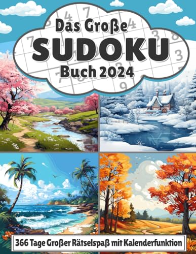 Sudoku Buch 2024: Rätselbuch & Kalender in einem I 366 große Rätsel für spannenden Rätselspaß und ausreichend Platz für wichtige Notizen & Termine I Große Schrift inkl. Lösungen Sudoku Buch 2024: Rätselbuch & Kalender in einem I 366 große Rätsel für spannenden Rätselspaß und ausreichend Platz für wichtige Notizen & Termine I Große Schrift inkl. Lösungen von Independently published