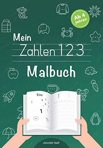 Mein Zahlen Malbuch: Zahlen von 0 bis 20 Lernen | ab 4 Jahren | Mit vielen Übungen | Erste Matheaufgaben | Perfekt zum Üben! von Independently published