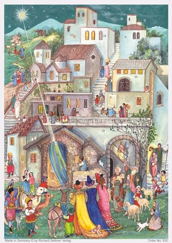Adventskalender "Heilige Drei Könige in Bethlehem": Papier-Adventskalender