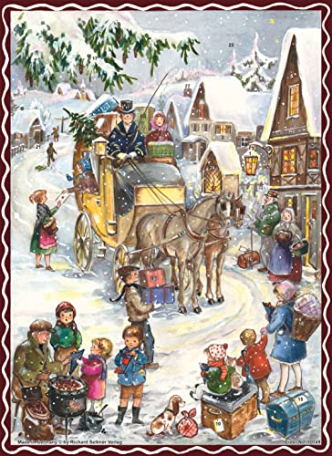 Adventskalender "Hurra die Kutsche kommt": Papier-Adventskalender