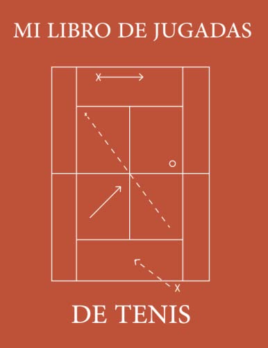 Mi libro de jugadas de tenis: Libro de jugadas de entrenamiento de tenis para la elaboración de jugadas, ejercicios y entrenamientos.