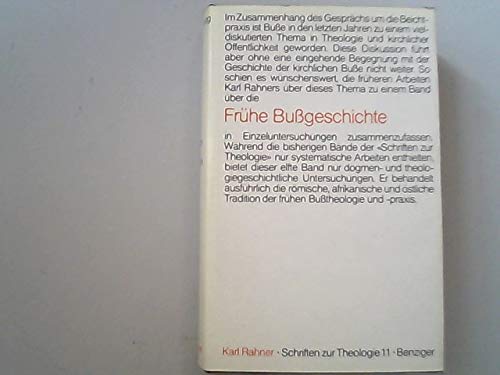 Frühe Bußgeschichte. In Einzeluntersuchungen. (Bd. 11)