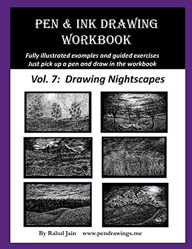 Pen and Ink Drawing Workbook Vol. 7: Learn to Draw Nightscapes (Pen and Ink Workbooks) von Independently Published