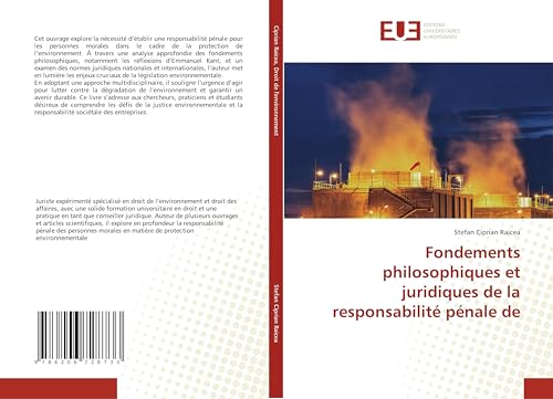 Fondements philosophiques et juridiques de la responsabilité pénale de von Éditions universitaires européennes