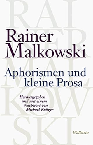 Aphorismen und kleine Prosa von Wallstein