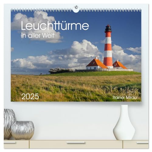 Leuchttürme in aller Welt 2025 (hochwertiger Premium Wandkalender 2025 DIN A2 quer), Kunstdruck in Hochglanz von CALVENDO